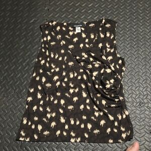 Jones New York Animal Print Sleeveless Blouse